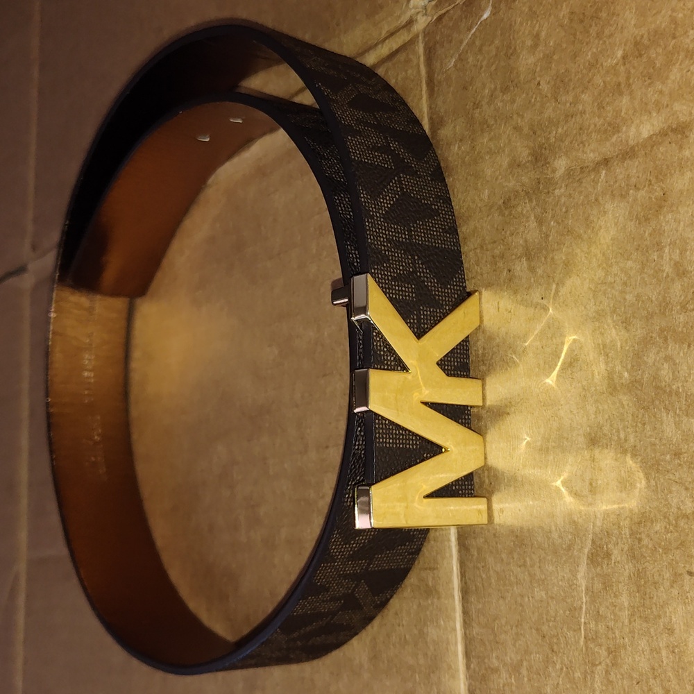 Michael Kors Belt with Gold Logo